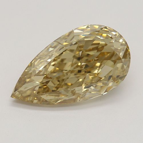 2.31 ct, Natural Fancy Brown Yellow Even Color, IF, Type IIa Pear cut Diamond (GIA Graded), Appraised Value: $40,500 