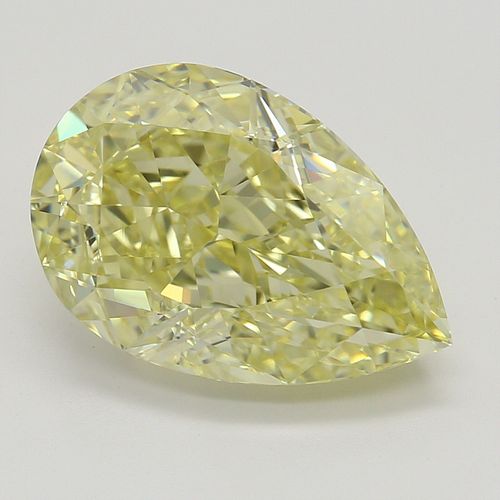 3.23 ct, Natural Fancy Yellow Even Color, VVS2, Pear cut Diamond (GIA Graded), Appraised Value: $106,500 