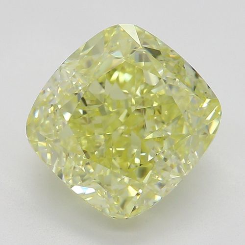 2.01 ct, Natural Fancy Yellow Even Color, VS2, Cushion cut Diamond (GIA Graded), Appraised Value: $38,100 