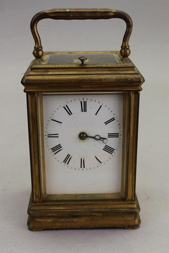 French Bronze Carriage Clock