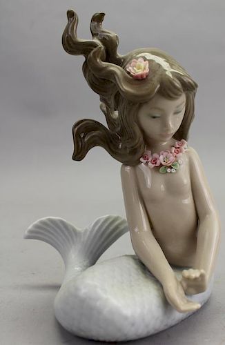 Vintage Porcelain Lladro Mermaid
