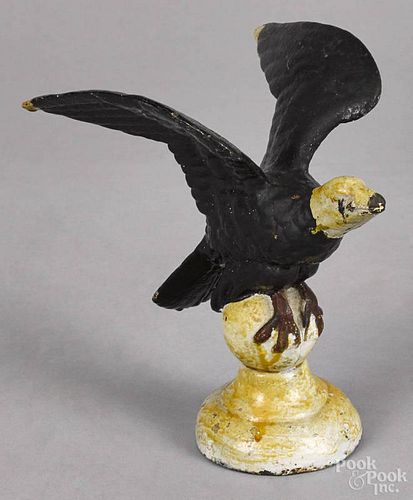 Cast iron eagle doorstop, early 20th c., 8 3/4'' h.