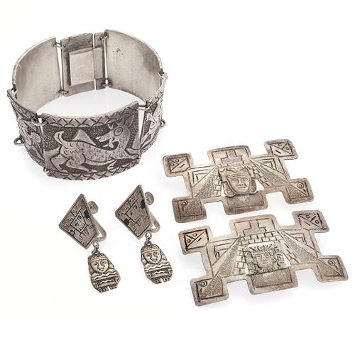Collection of Peruvian Silver Jewelry