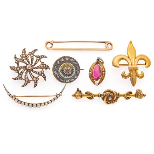 Collection of Victorian and Early 20th Century Pins and Pendants