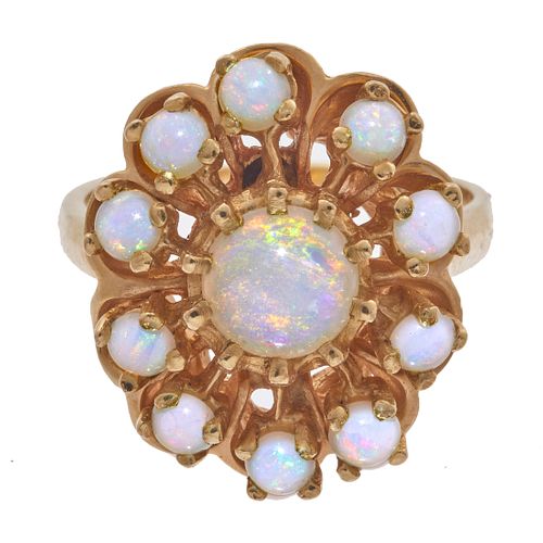 Opal, 14k Yellow Gold Ring
