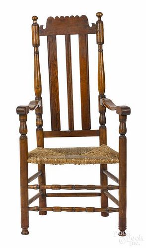 Delaware Valley banisterback armchair, ca. 1760.