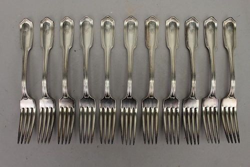 (11) Gorham Silverplated Forks