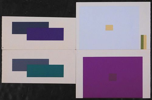 Josef Albers : Four Interaction of Color Production Tests
