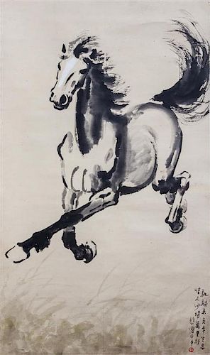 * Attributed to Xu Beihong, (1895-1953), Galloping Horse
