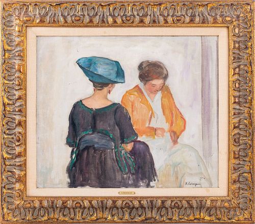 Henri Lebasque "Deux Femmes" Oil on Canvas