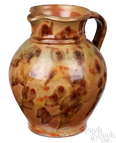 Redware pitcher, 19th c.