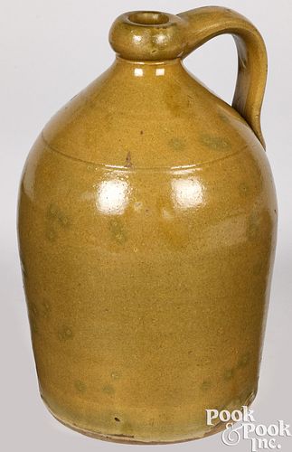 Redware jug, 19th c., probably New York