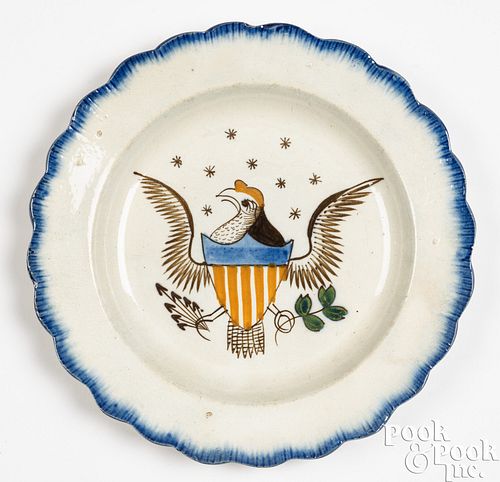 Pearlware plate, 19th c.