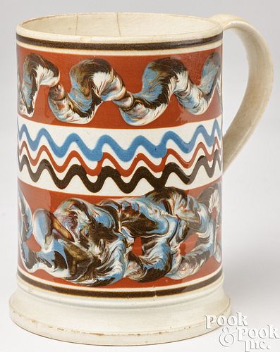 Large mocha mug, 19th c.