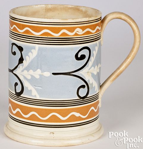 Large mocha mug, 19th c.