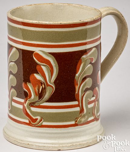 Mocha sprig mug, 19th c.