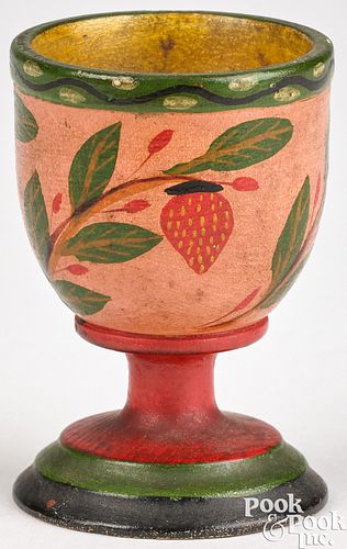 Joseph Lehn turned and painted egg cup