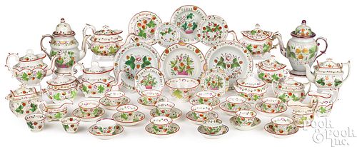 Extensive Strawberry pearlware service
