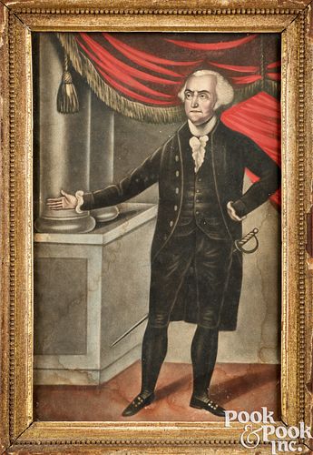 Scarce George Washington color lithograph