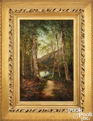 William Henry Hilliard, oil on canvas landscape