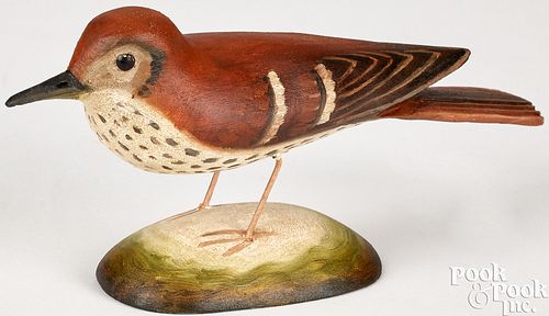 Frank S. Finney, folk art carved and painted bird