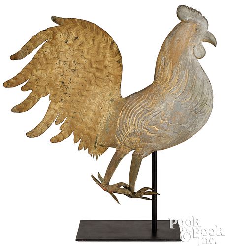 J. Howard & Co. cast zinc rooster weathervane