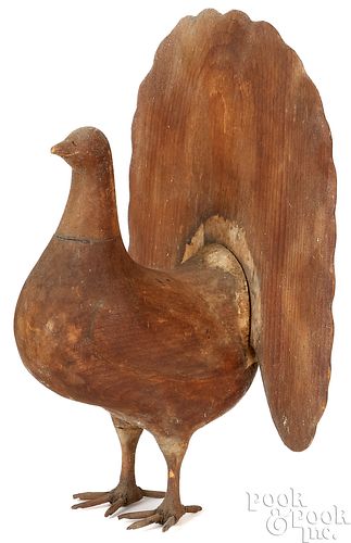 John Reber carved peacock