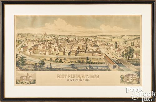 Fort Plain, N.Y. 1879 color lithograph