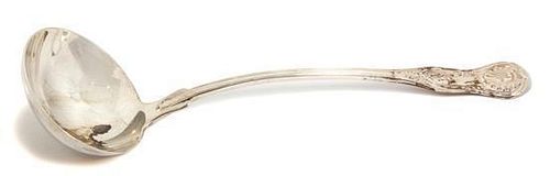 An American Silver Punch Ladle, Gale & Willis, New York, NY, 20th Century,