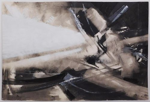 Franz Kline Attributed:  Abstract Expresionist Composition