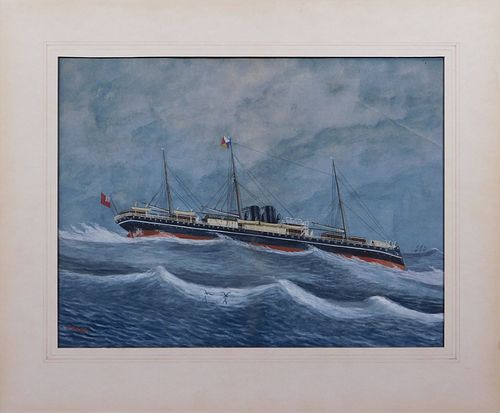 Roy Cross:: Ship at Sea