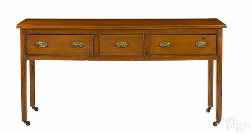 George III pine huntboard, 34 1/2'' h., 69 1/4'' w.