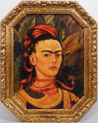 Frida Kahlo, After: Self Portrait with a Monkey