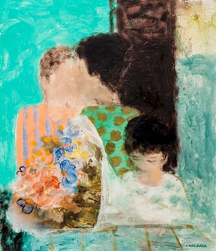 Noe Canjura, (French/El Salvadorian, 1922-1970), Mother and Children