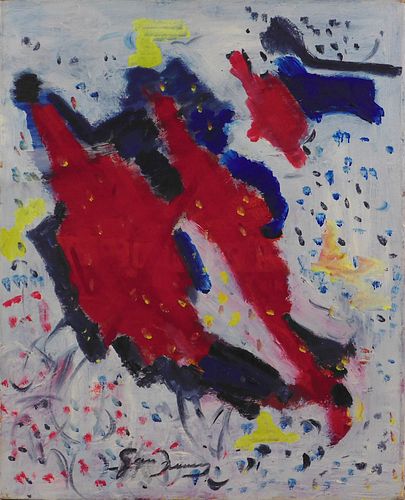 Sam Francis, attributed: Abstract Composition