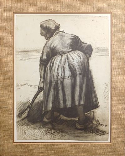 Vincent Willem van Gogh: Peasant Woman Digging