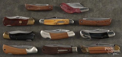 Eleven assorted pocket knives, to include Case, David, Herder, etc.