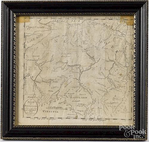 Osgood Carleton, A Map of Pensylvania (sic), 8'' x 8 1/4''.