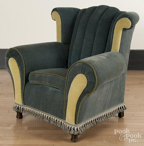 Modern upholstered armchair.