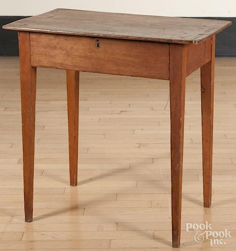 Pine work table, 19th c., 28 1/2'' h., 28'' w.