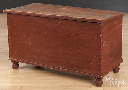 Pennsylvania painted pine blanket chest, 19th c., 23 3/4'' h., 38 3/4'' w.