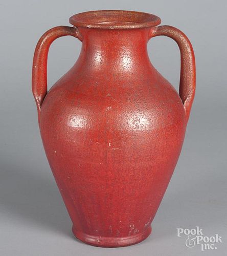 Pottery urn, by The Smith's Pottery, Natural Bridge, Virginia, 13 1/2'' h.