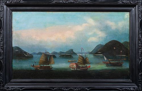  VIEW OF BOCCA TIGRIS OIL PAINTING