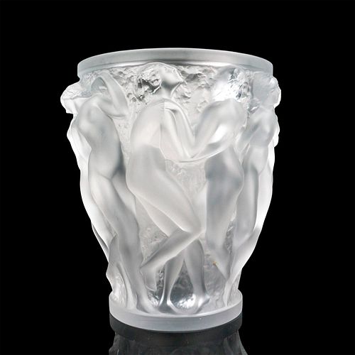 Lalique Crystal Vase, Bacchantes