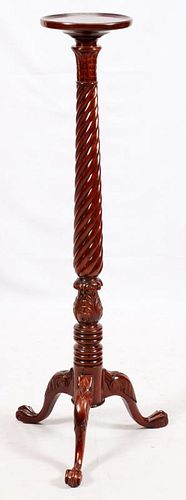 CARVED MAHOGANY STAND