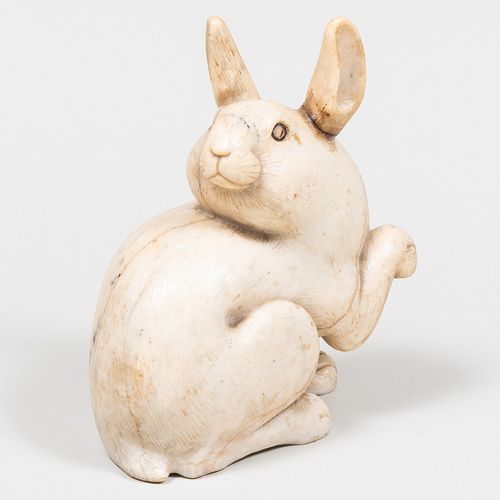 Chinese Marble Model of a Rabbit