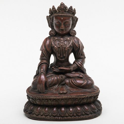 Ming Style Bronze Figure of Buddha