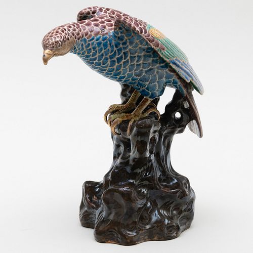 Japanese Export Arita Porcelain Figure of an Eagle