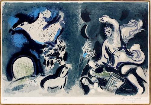MARC CHAGALL COLOR LITHOGRAPH