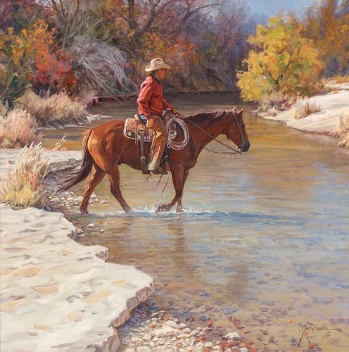 Martin Grelle (b. 1954) Neils Creek Crossing, 2013